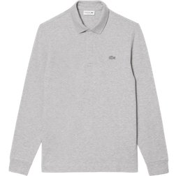 Lacoste Smart Paris Long Sleeve Stretch Polo Shirt - Grey Chine