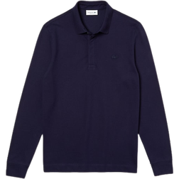 Lacoste Smart Paris Long Sleeve Stretch Polo Shirt - Navy Blue