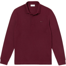 Lacoste Smart Paris Long Sleeve Stretch Polo Shirt - Dark Bordeaux