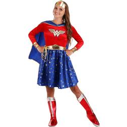 Fun Wonder Woman Adult Long-Sleeved Dress