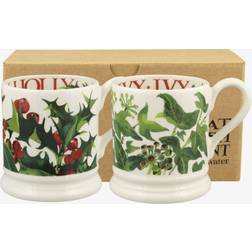 Emma Bridgewater Holly & Ivy Set 2 Cup