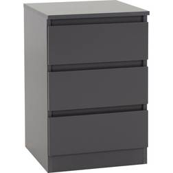 SECONIQUE Set of 2 Malvern 3 Bedside Table