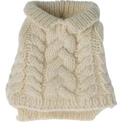 Maileg Hundehvalp sweater Råhvid