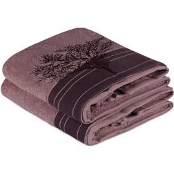 Handduk Hobby 2-pack Badlakan Brun