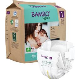 Bambo Nature Bambo Nature Miljømærkede bleer str. 1 papirspose 2-4 kg