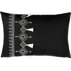 Furn Pritta Embroidered Complete Decoration Pillows Black