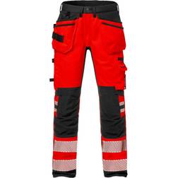 Fristads Varsel Artisan Trousers Stretch 2707 - Alert Red/Black