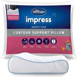 Silentnight Memory Foam Contour Neck Support Deluxe Impress Hotel Ergonomic Pillow