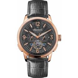 Ingersoll 'the regent' automatic black leather i00302b