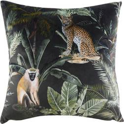 Evans Lichfield Kibale Animals Tropical Printed Cushion Cover Multicolour One Size