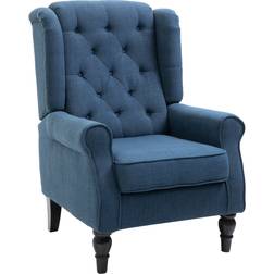 Homcom Retro Tufted Club Blue Fauteuil 102cm