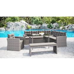 Home Details Girona Rattan 5pcs Corner Outdoor Sofa