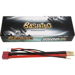 Gens Ace Battery Lipo 5500mAh 2S 7.4V 60C HardCase RC 10# car with T-plug (7.40V, 5500mAh)