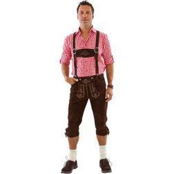 Hisab Joker Oktoberfest Lederhosen Deluxe Brown