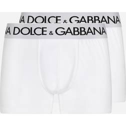 Dolce & Gabbana 2-Pack Logo Boxer Boxer Intimo Bianco Uomo White