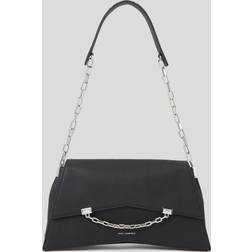 Karl Lagerfeld K/seven Large Grainy-leather Shoulder Bag, Woman, Black, Size: One size One size