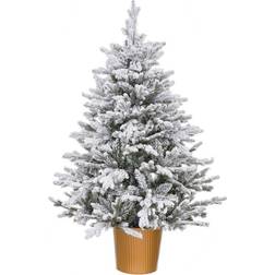 BigBuy Christmas Gylden Polyetylen snefald Juletræ