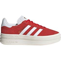 adidas Gazelle Bold W - Red/Cloud White/Gold Metallic