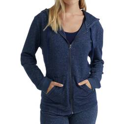 Hanes Women's French Terry Zip-Up Hoodie - Navy Heather