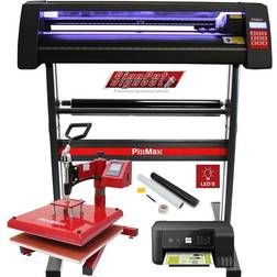 Pixmax Swing Heat Press and Vinyl Cutter with Leds 38cm