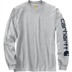 Carhartt Logo, Sweatshirt Hellgrau