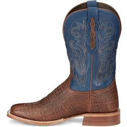 Tony Lama Mens Jinglebob Sq Boots Blue