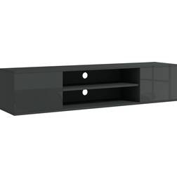 Homcom Floating Stand Cabinet Grey TV Bench 140x30cm