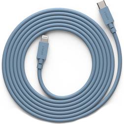 Avolt Cable 1 Opladningskabel Lightning 2 Hajblåt Lampeophæng Silikone Blue
