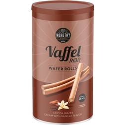 Nordthy Vaffelrør Kakao Vanilje 250g