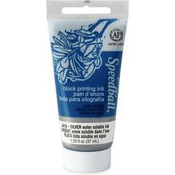 Speedball water-soluble block printing ink silver 37ml 3414