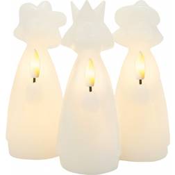 Sirius Maria Three Kings White LED-lys 14cm 3st