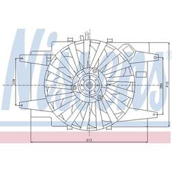 Lüfter, Motorkühlung NISSENS 85103 92mm