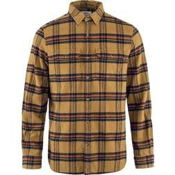 Fjällräven Övik Heavy Flannel Long Sleeve Shirt Brown Man