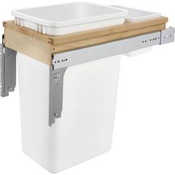 Rev-A-Shelf 4WCTM-1550DM-1 Single 50 Qt Top Mount Pullout Container White