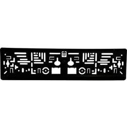 IWH Plastica Porta Targa Nero 135 x 530 x 100 mm