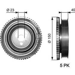 Gates Riemenscheibe Kurbelwelle