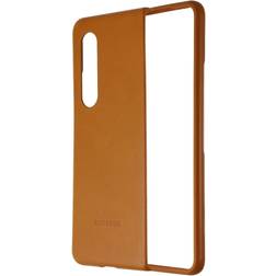 Samsung Leather Protective Cover for Galaxy Z Fold3 5G Camel EF-VF926LAEGUS