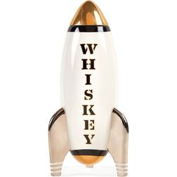 Jonathan Adler Whiskey Rocket Decanter WHITE/BLACK Wine Carafe