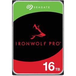 Seagate IronWolf Pro ST16000NT001 Disque dur 16 To interne 3.5" SATA 6Gb/s 7200 tours/min mémoire tampon 256 Mo avec 3 ans de