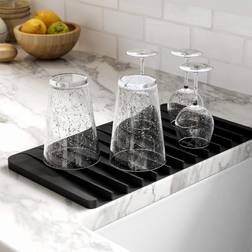 Kraus Self-Draining Black Silicone Dish Drainer