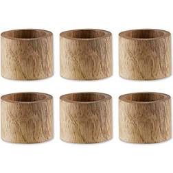 Design Imports Wood Band 6ct. Napkin Ring 4