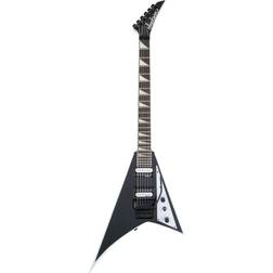 Jackson E-Gitarre JS32 Rhoads AH FB Black with White Bevels