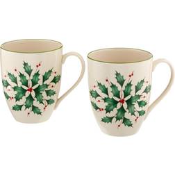 Lenox Hosting the Holidays 2-piece Holly Cup
