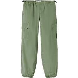 Name It Kid's Baggy Fit Cargo Trousers - Four Leaf Clover