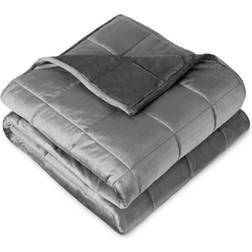 Bare Home Sensory Fleece Weight Blanket Gray