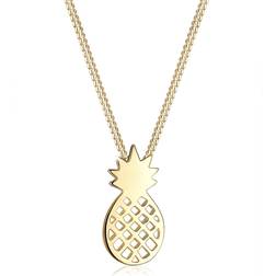 Elli Pineapple Necklace - Gold