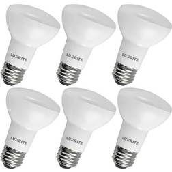 Luxrite BR20 LED Light Bulbs 6.5W=45W 6500K Daylight Dimmable 1100 Lumen E26 6 Pack