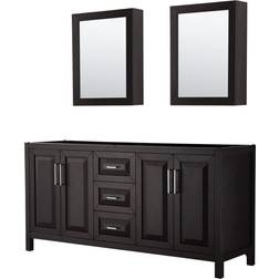 Wyndham Collection WCV252572DCXSXXMED Daria 71" Double Standing Vanity