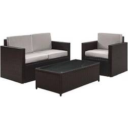 Crosley Furniture Palm Harbor 3 Outdoor Lounge Set