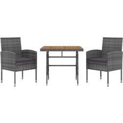 vidaXL Poly Rattan Garden Patio Dining Set